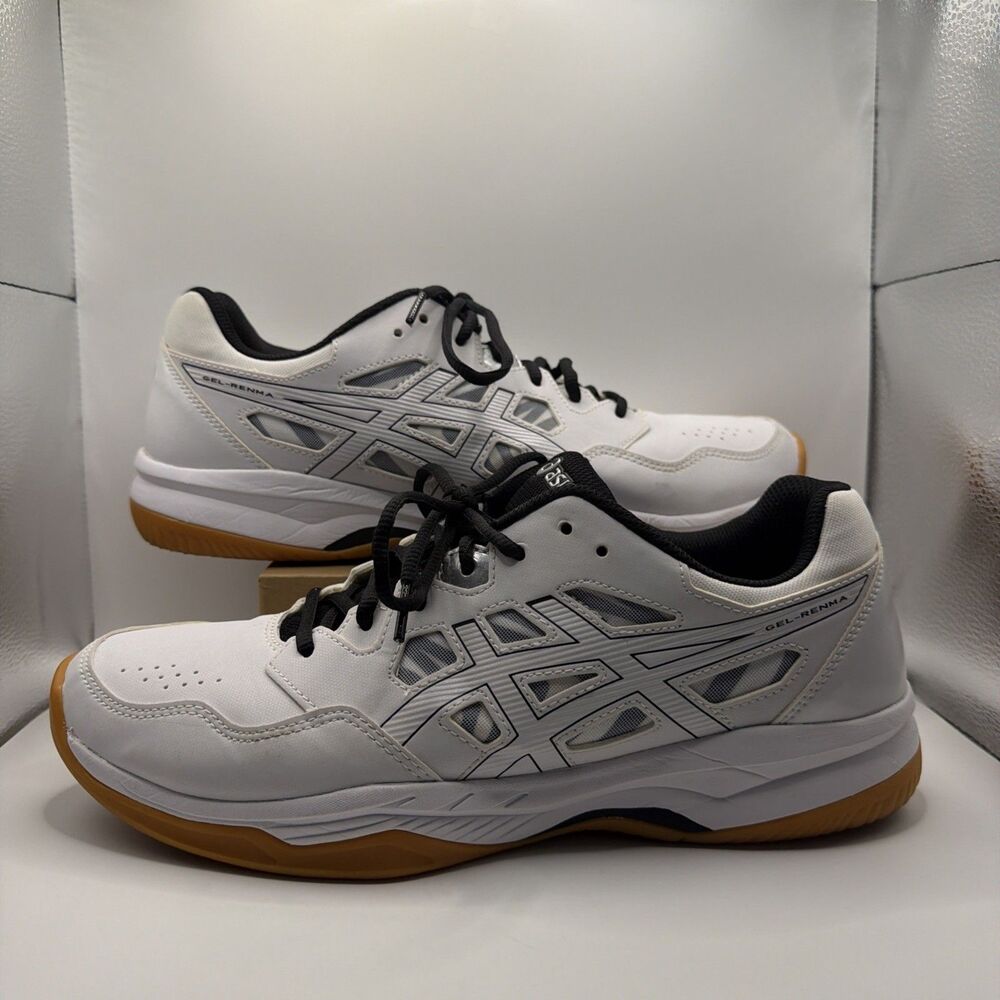 Asics Men's Gel-Renma Pickleball Shoes US 10.5 White Black Athletic 1071A068